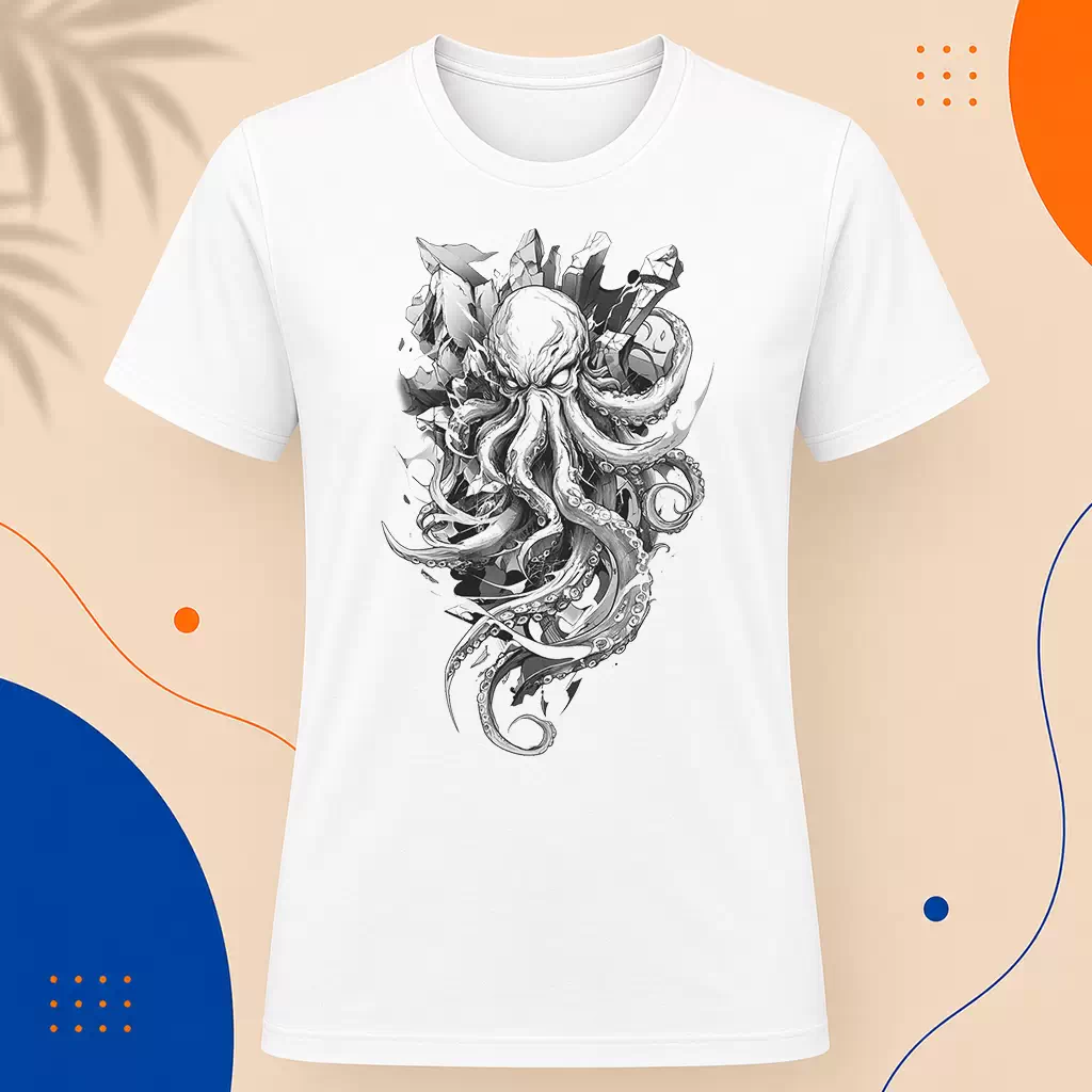 Pánské tričko - Kraken - Z hlubin temného moře